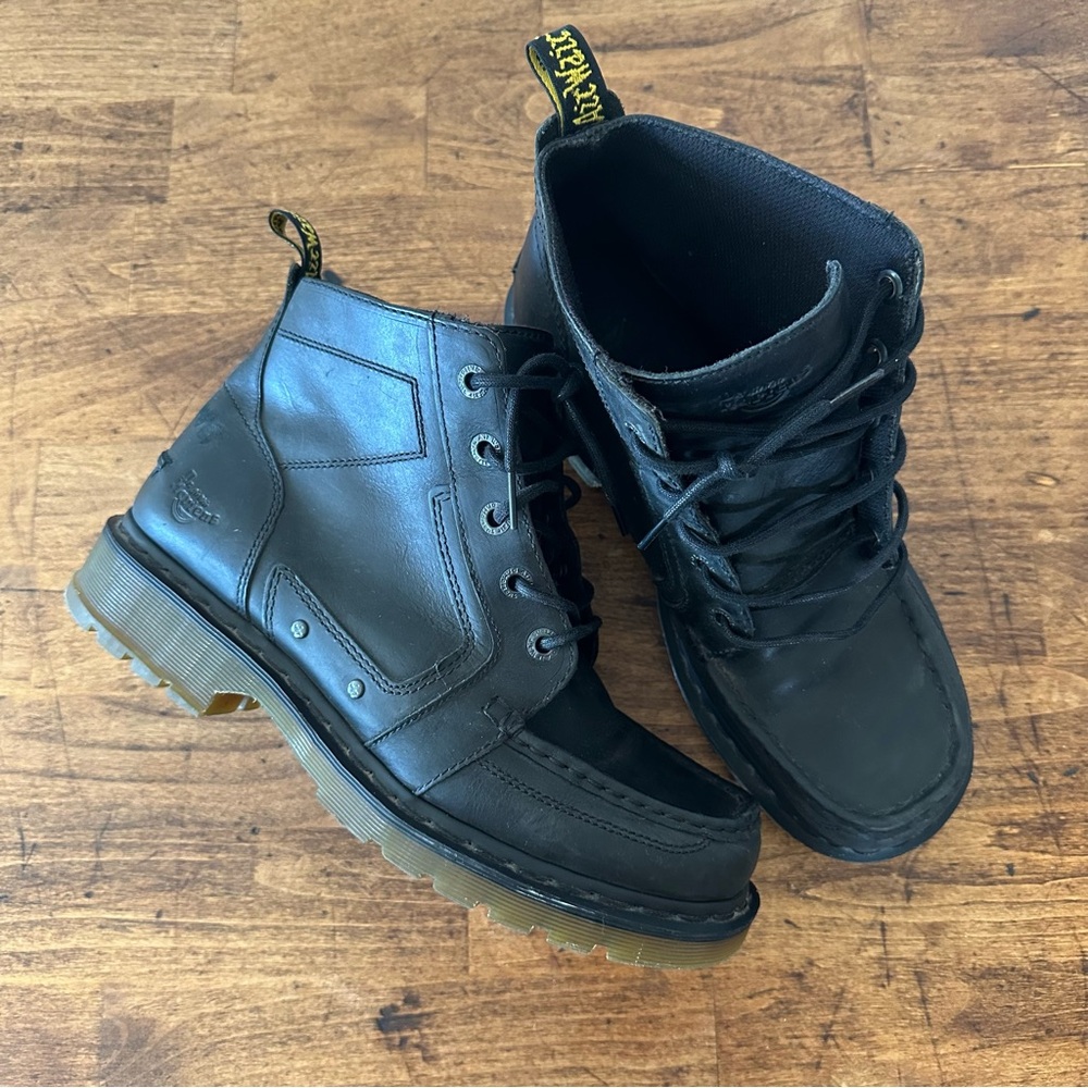 Doc Martens Boots | Moc Toe | Black Aiken | RARE
